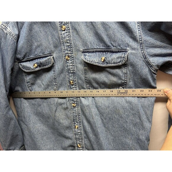 Vtg 90’s Cherokee Chore Jacket Flannel Lined Men’s Size Large Work Outdoor - Picture 12 of 12